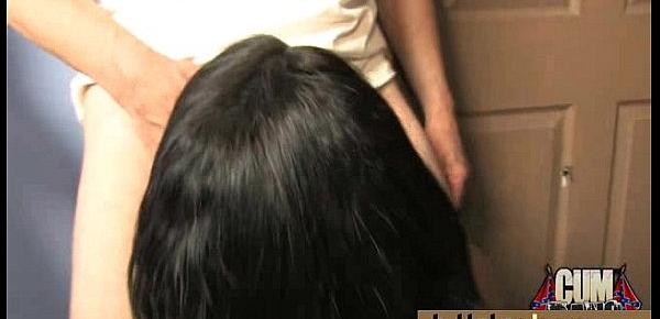  First time ebony with a group of white dicks 26